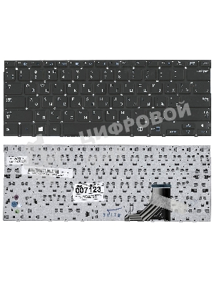 Клавиатура для ноутбука Samsung 530U3B 530U3C, черная