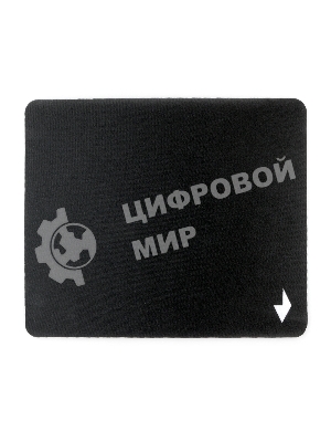 Коврик для мыши Gembird MP-BLACK-S, черный, 220х180х2мм, ткань/резина, пакет