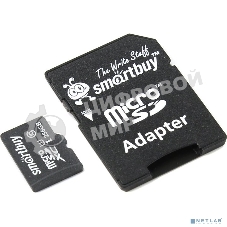 Флеш карта Micro SecureDigital 256Gb Smart buy SB256GbSDCL10-01 Micro SDHC Class 10, UHS-1, SD adapter