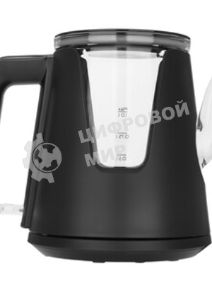 Чайник электрический BQ KT0046DW черный, 2200 Вт, 1л