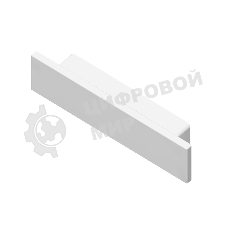 Заглушка для профиля GP8450 WH белый 23.8*6