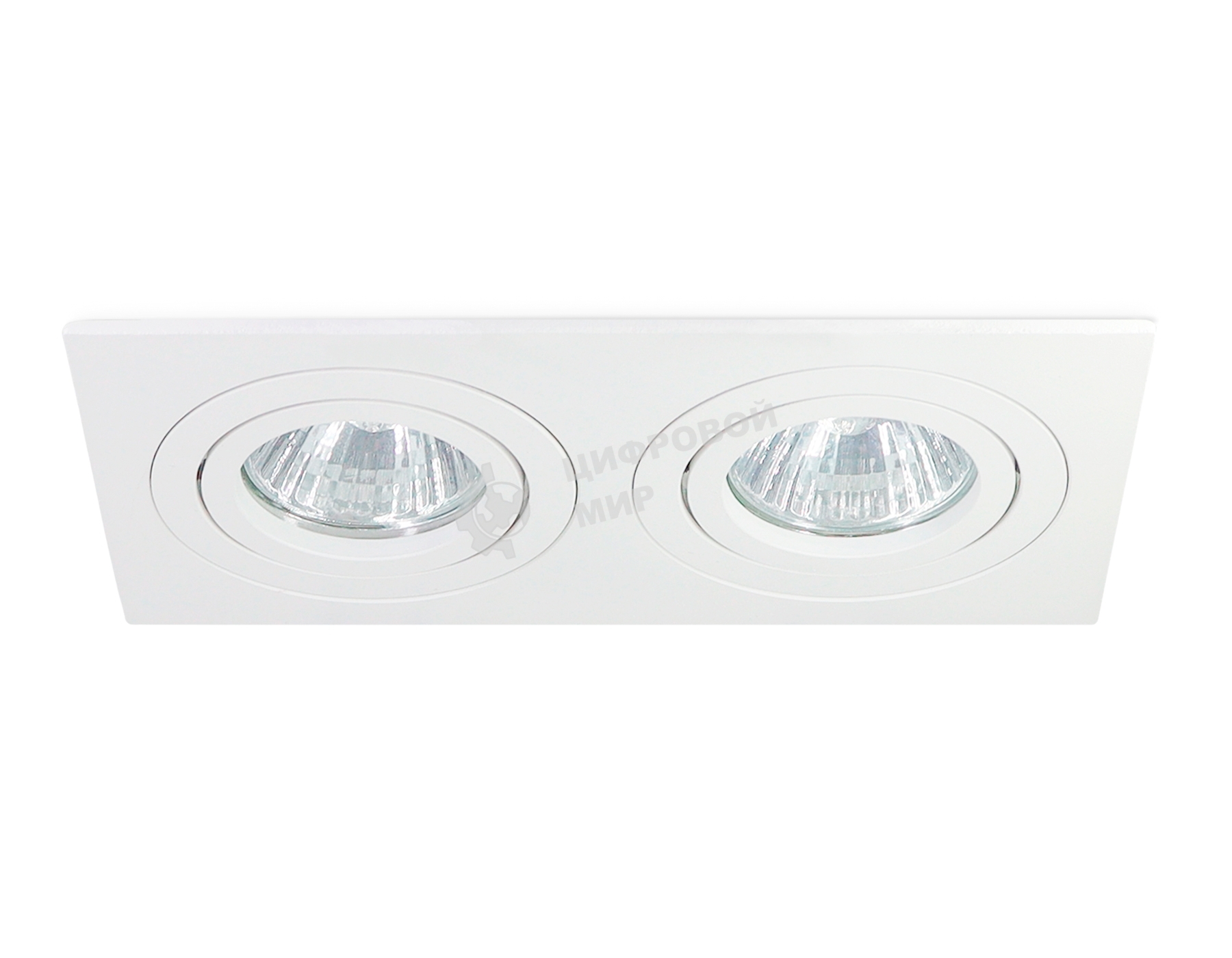 Встраиваемый поворотный точечный светильник Ambrella light TN102626/2 WH белый GU5.3 175*95*28