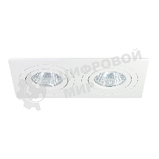 Встраиваемый поворотный точечный светильник Ambrella light TN102626/2 WH белый GU5.3 175*95*28