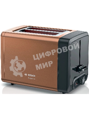 Тостер Bosch TAT4P429 медь, 970 Вт, 2 слота