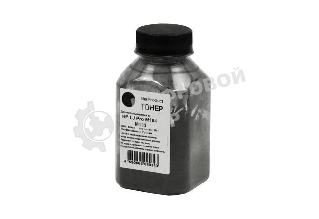 Тонер для HP LJ Pro M104/M132 (Net Product) черный, 70 г, банка