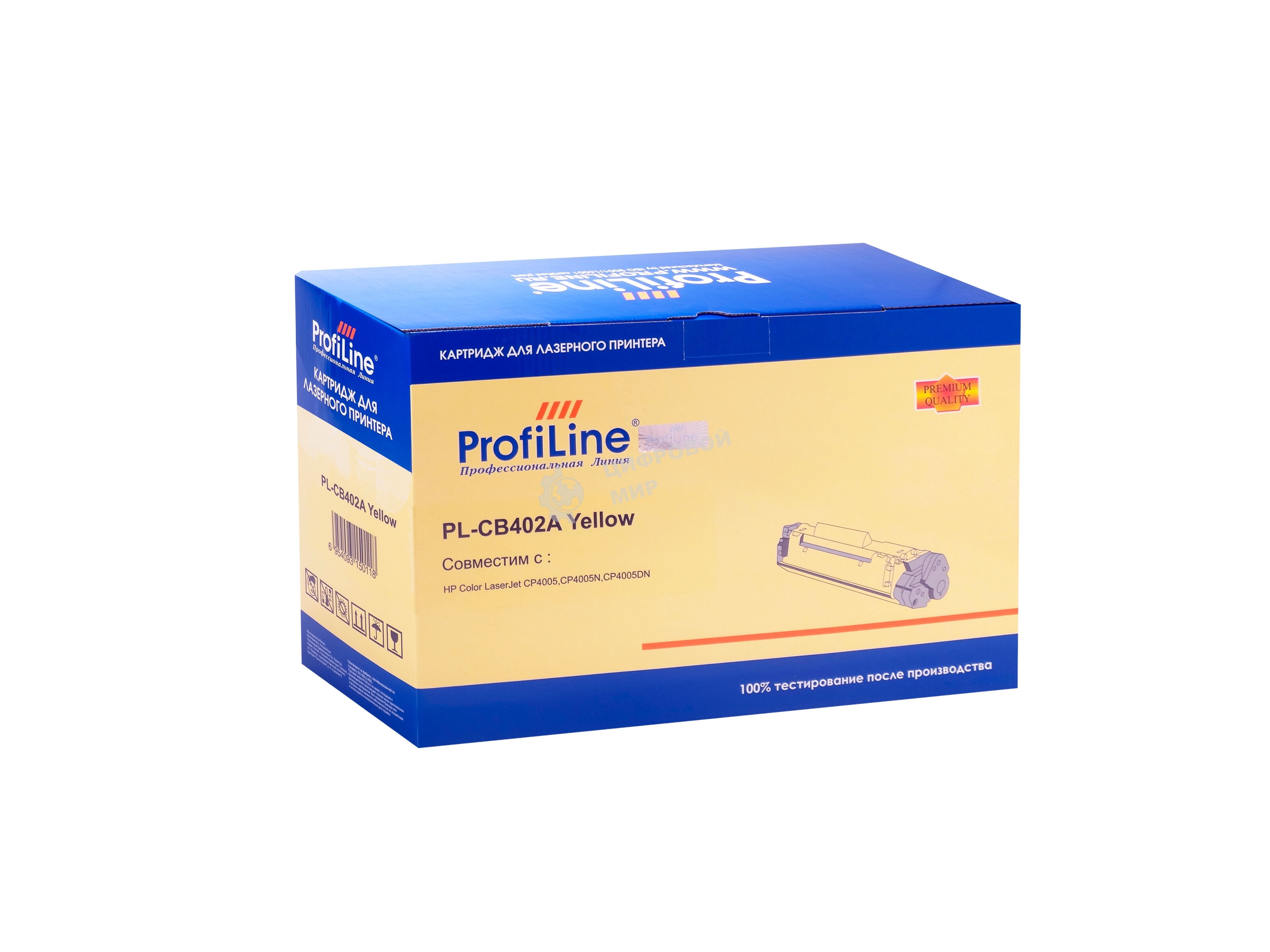 Картридж лазерный ProfiLine PL-CB402A для принтеров HP CLJ CP4005/CP4005DN/CP4005N Yellow 7500 копий