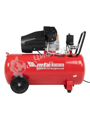 Компрессор воздушный КК-2200/100, 2,2 кВт, 350 л/мин, 100 л, прямой привод, масляный MTX