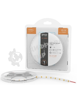 Лента светодиодная Basic Gauss 12V 4,8W/m 312lm/m 3000K IP20 LED 3m 1/100