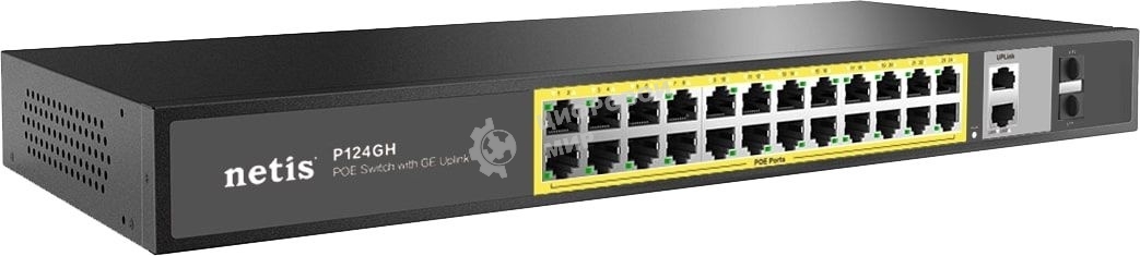 Коммутатор 24PORT 10/100M POE 4GE COMBO P124GH Netis