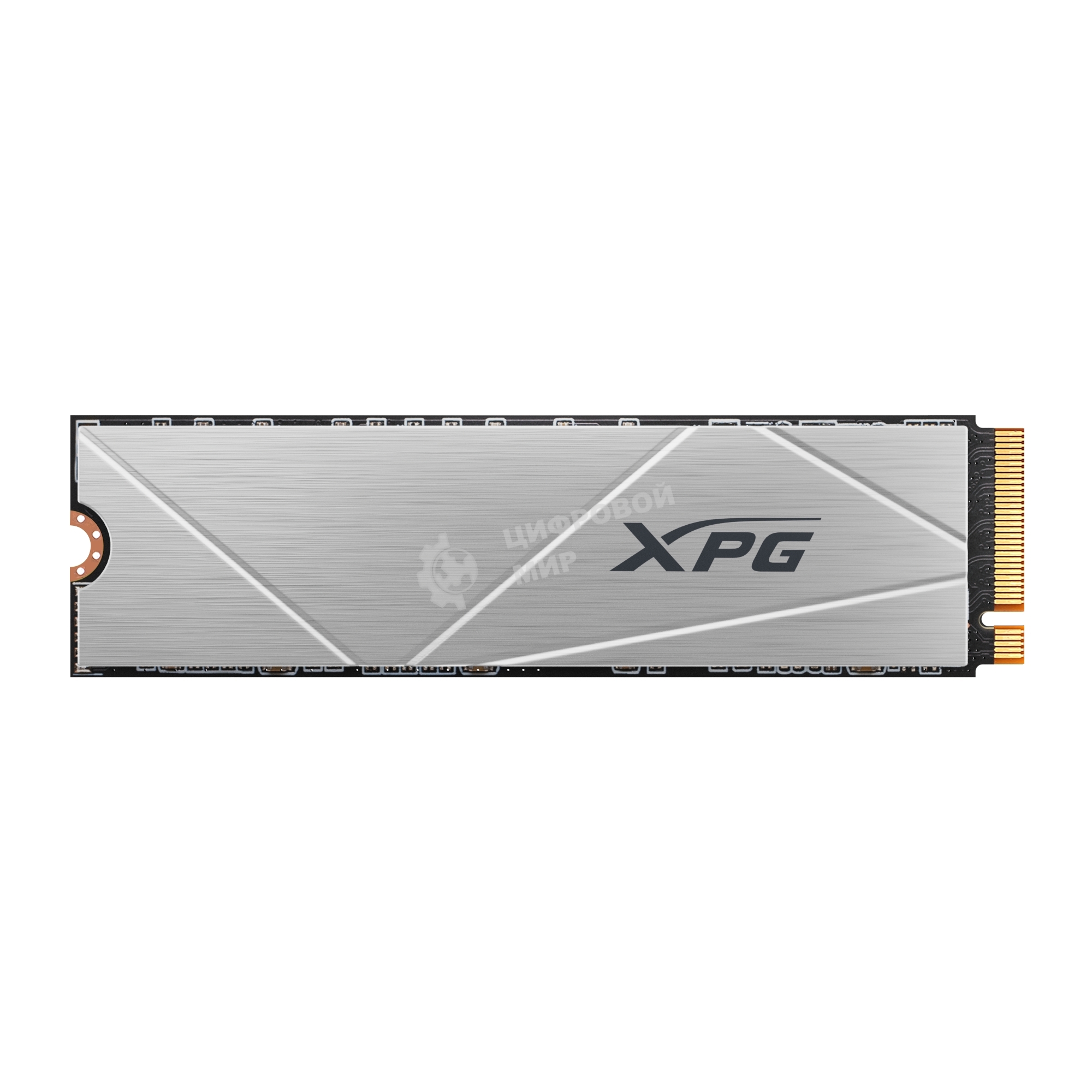 Накопитель SSD ADATA XPG GAMMIX S60, 2Tb, PCIe 4.0 x4, M.2 2280, NVMe, R/W 5000/4200, с радиатором