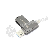 Флешка USB Dr. Memory 051, 8Gb, USB 3.0/USB Type-C, R/W 120/70, серый