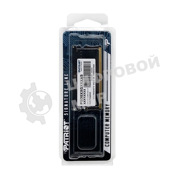 Оперативная память Patriot, DDR5, 16GB (1x16 GB), 4800 MHz, CL40, SO-DIMM