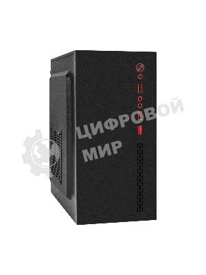 Компьютерный корпус Minitower ExeGate BAA-403-AAA350 (mATX, БП AAA350 с вент. 8см, 2*USB, HD Audio, черный)