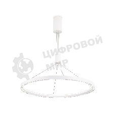 Подвесной светодиодный светильник Ambrella light FL5855 WH белый 40W 3000K/4200K/6400K D800*860 (без ПДУ)
