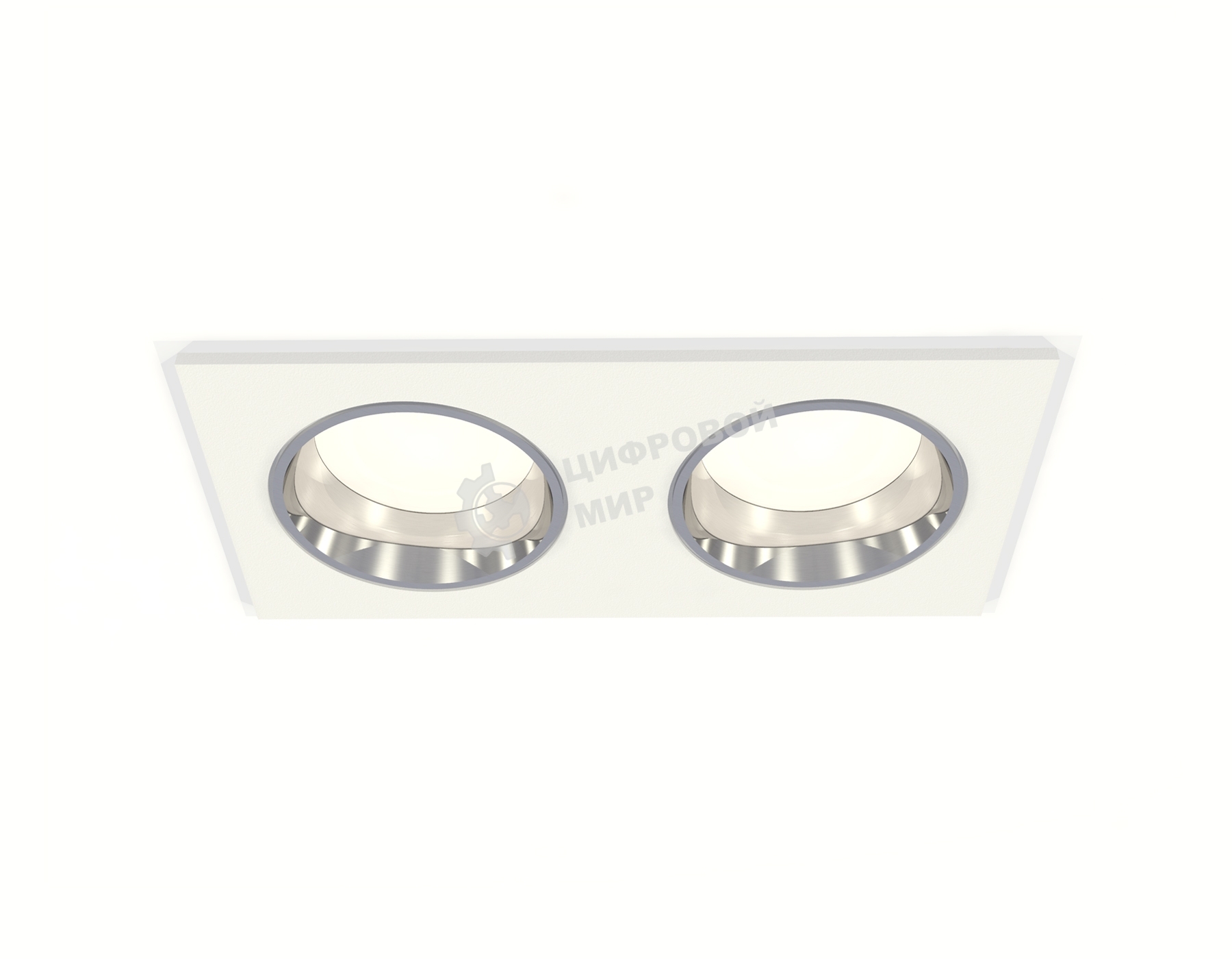 Комплект встраиваемого светильника Ambrella light XC6525003 SWH/PSL белый песок/серебро полированное MR16 GU5.3 (C6525, N6112)