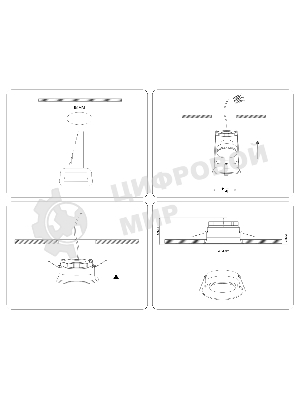 TN6759 BK черный IP44 GX53 max 15W D105*33