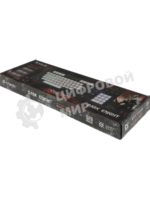 Клавиатура проводная Defender Dark Knight R GK-077, USB, черный/белый