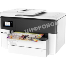 МФУ струйное HP OfficeJet Pro 7740 (G5J38A) Wide Format AiO цветной струйный принтер/копир/сканер/факс, А3, 22/18 стр/мин, ADF, дуплекс, USB, Ethernet, WiFi, белый/черный