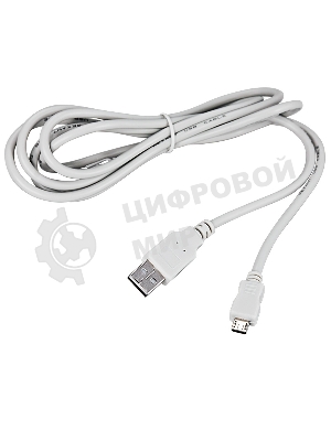 Кабель Rexant micro USB (male) штекер - USB-A (male) штекер, 1,8 м, белый (PE пакет)