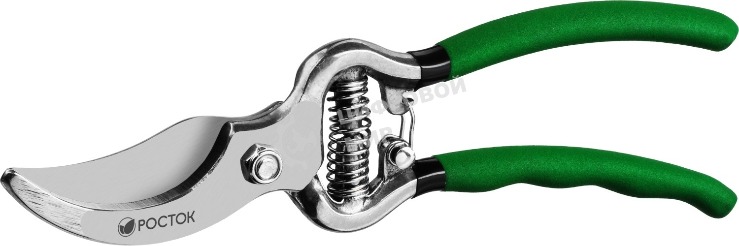 Секатор цельнокованый РОСТОК PC-15 плоскостной, 200 мм