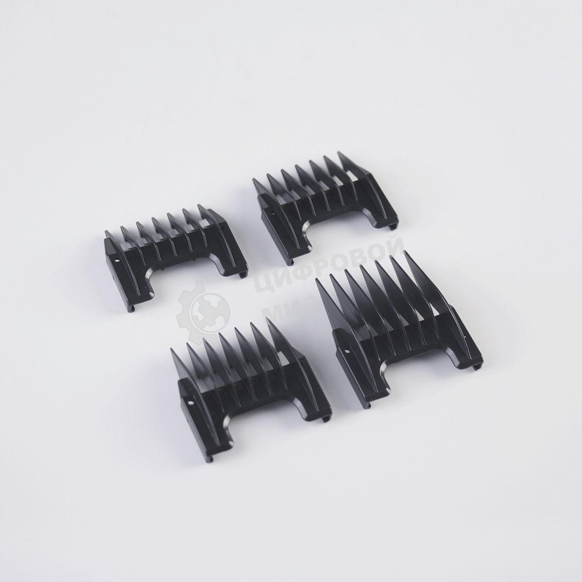 Набор для стрижки Galaxy Line GL 4155, черный с серебристым, лезвия из японской нержавеющей стали, индикатор работы и заряда, время непрерывной работы 45 мин, 4 насадки–расчески (3, 6, 9, 12 мм), эргономичный дизайн