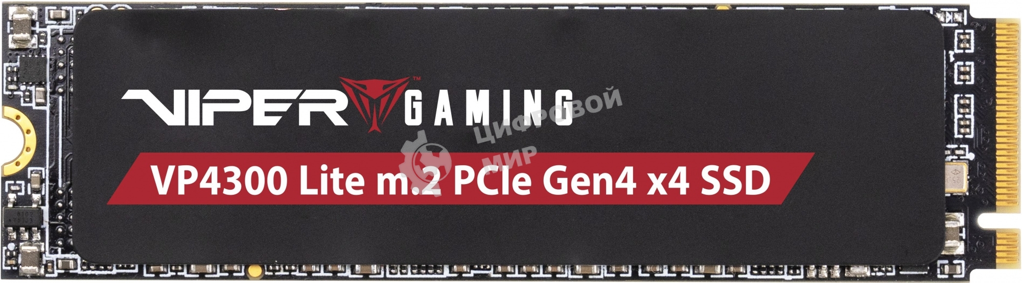 Накопитель SSD Patriot Viper VP4300 Lite, 1Tb, PCIe 4.0 x4, M.2 2280, NVMe, R/W 7400/6400, с радиатором
