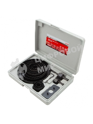 Набор коронок Matrix набор кольцевых пил по дереву 19-127мм 12 предм.