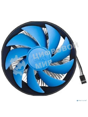 Кулер для процессора DEEPCOOL GAMMA ARCHER синий, 120 мм, алюминий, 1600 об/мин, 26.1 дБ, 3 pin, 95 Вт, 65.5 мм