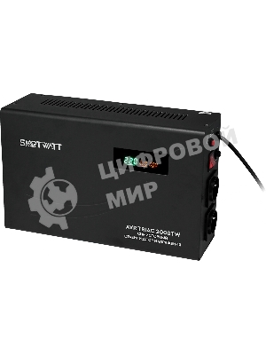 Стабилизатор напряжения Smartwatt AVR Triac 2000TW 2000ВА черный