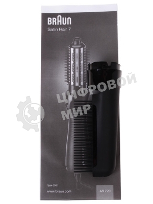 Фен-щетка Braun AS-720 MN черный, 700 Вт, 38 мм