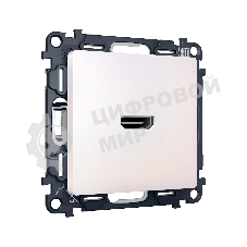 Комплект механизма розетки HDMI 2.0 ALFA Жемчуг 40V/500mA 2.0GHz 5-18Gbit/s QUANT (AP2140, VM222) MA214010