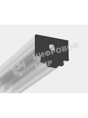 Комплект заглушек для шинопровода GL1990 BK черный 50*43*1,5 2 шт