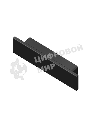 Заглушка для профиля GP8451 BK черный 23.8*6