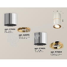Светильник Ambrella Light XS7405060 PSL/PYG серебро полированное/золото желтое полированное MR16 GU5.3