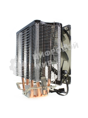 Кулер для процессора Crown CM-5 прозрачный/черный, 120 мм, 1500 об/мин, 30.8 дБ, 4 pin, 187 Вт, 148 мм