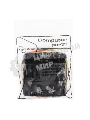 Вентилятор для корпуса Gembird черный, 60 мм, 4000 об/мин, 25 дБ, 3 pin