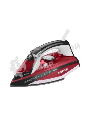 Утюг Centek CT-2344 красный, 2400 Вт, 45 г/мин, 145 г/мин, 320 мл