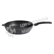 Сковорода Kukmara 220/50 мм со съемной ручкой АП (темный мрамор) СМТ222а