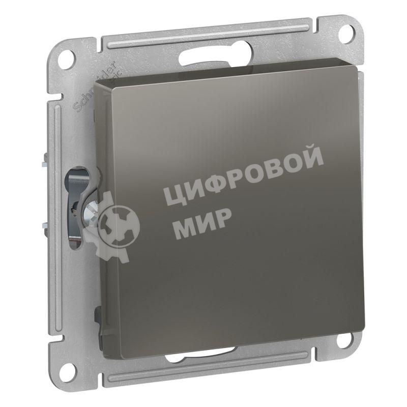 Механизм выключателя 1-кл. СП AtlasDesign 10А IP20 (сх. 1) 10AX сталь