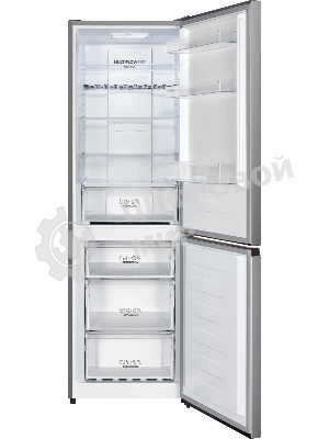 Холодильник Gorenje NRK619FAS4 серый двухкамерный 207/93л морозилка снизу, No Frost