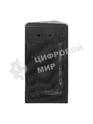 Компьютерный корпус Miditower ExeGate EVO-8225-NPX600 (ATX, БП 600NPX с вент. 12см, 2хUSB+1хUSB 3.0, черный, 2 вент. с RGb подсветкой и полоса на передней панели, боковая панель - закаленное стекло)