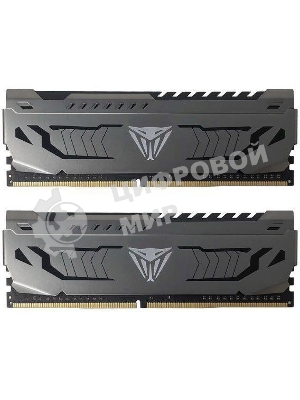 Оперативная память Patriot Viper Steel, DDR4, 32GB (2x16GB), 3600MHz, CL18, DIMM, радиатор, черный