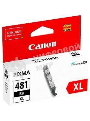 Картридж струйный Canon CLI-481XL BK 2047C001 черный (8.3 мл) для Canon Pixma TS6140/TS8140TS/TS9140/TR7540/TR8540