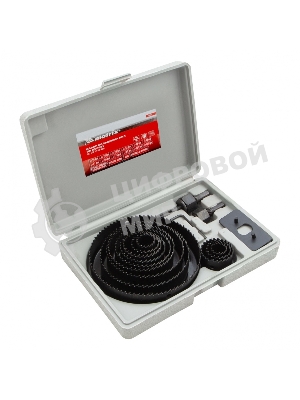 Набор коронок Matrix набор кольцевых пил по дереву 19-127мм 12 предм.