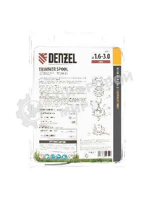 Катушка Denzel универ. триммер. гайка м8 гайка м10 винт м8-м10 лев. резьба шаг 1.25мм