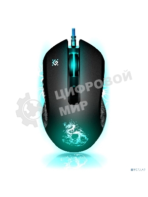 Мышь проводная Defender Sky Dragon GM-090L черный, 3200 dpi, USB, кнопки - 6