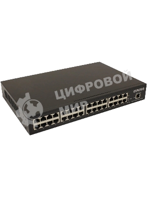 Инжектор OSNOVO Управляемый гигабитный PoE инжектор на 16 портов, PoE на порт до 30W, суммарно PoE до 250W, БП встроен
