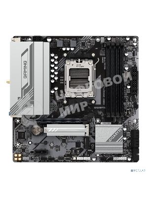 Материнская плата Gigabyte B650M GAMING PLUS WIFI, AM5, AMD B650, 4xDDR5, 4xSATA, 2xM.2, 1xPCIe 4.0 x16, 1xPCIe 3.0 x1, 2xDP, 1xHDMI, 1x2.5Gb LAN, Wi-Fi 6E, Bluetooth 5.3, 1xUSB-C 5Gbps, 5xUSB-A 5Gbps, 6xUSB-A 2.0, 3x3.5 мм, 7.1, mATX
