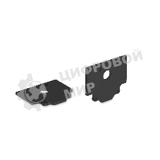 Комплект заглушек для шинопровода GL1990 BK черный 50*43*1,5 2 шт