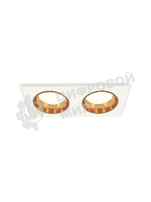 Комплект встраиваемого светильника Ambrella light XC6525004 SWH/PYG белый песок/золото желтое полированное MR16 GU5.3 (C6525, N6113)
